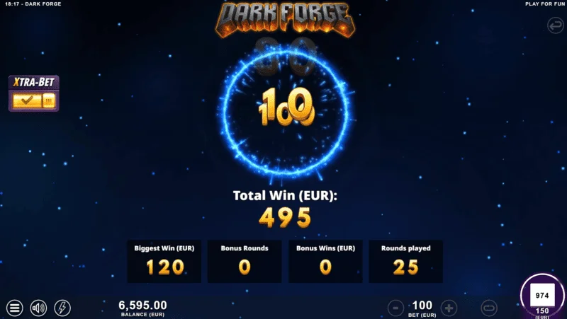 Dark Forge - modaliteti bonus Super Free Spins me një paletë të errët